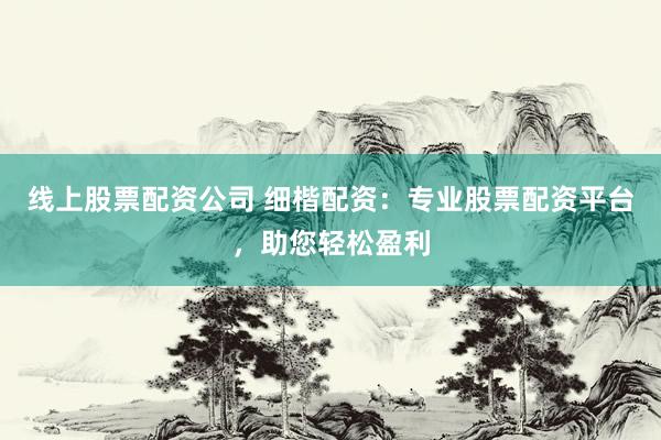 线上股票配资公司 细楷配资：专业股票配资平台，助您轻松盈利