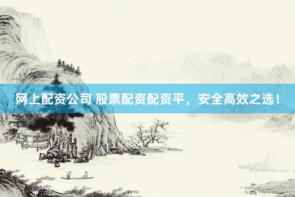 网上配资公司 股票配资配资平，安全高效之选！
